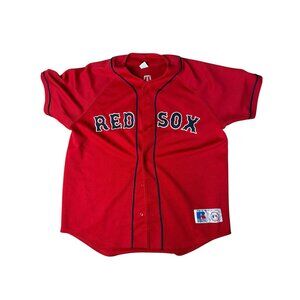 Nomar Garciaparra Red Sox Russell Athletic Jersey Size L Red